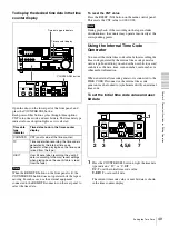 Preview for 49 page of Sony DSR-1800A Operating Instructions Manual