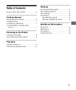 Preview for 3 page of Sony DSX-A35U Operating Instructions Manual