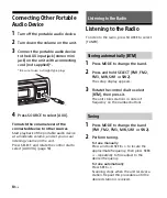 Preview for 10 page of Sony DSX-A55BT Operating Instructions Manual