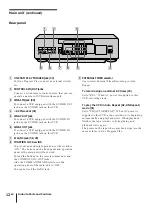 Preview for 12 page of Sony DVCAM DSR-30 Operating Instructions Manual