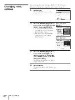 Preview for 20 page of Sony DVCAM DSR-30 Operating Instructions Manual