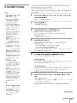 Preview for 43 page of Sony DVCAM DSR-30 Operating Instructions Manual