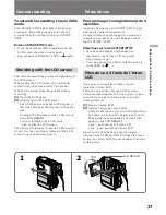 Preview for 27 page of Sony DVCAM DSR-PD1 Operating Instructions Manual