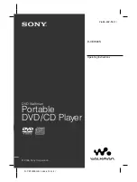 Preview for 1 page of Sony DVE7000S - DVD Walkman Operating Instructions Manual