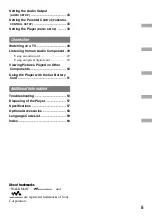 Preview for 5 page of Sony DVE7000S - DVD Walkman Operating Instructions Manual