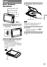 Preview for 23 page of Sony DVE7000S - DVD Walkman Operating Instructions Manual