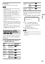 Preview for 27 page of Sony DVE7000S - DVD Walkman Operating Instructions Manual