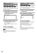 Preview for 32 page of Sony DVE7000S - DVD Walkman Operating Instructions Manual