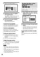 Preview for 34 page of Sony DVE7000S - DVD Walkman Operating Instructions Manual