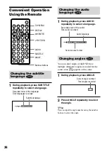 Preview for 36 page of Sony DVE7000S - DVD Walkman Operating Instructions Manual