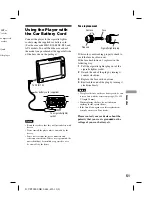 Preview for 51 page of Sony DVE7000S - DVD Walkman Operating Instructions Manual