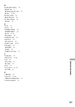 Preview for 61 page of Sony DVE7000S - DVD Walkman Operating Instructions Manual