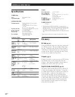 Preview for 46 page of Sony DVP-8306 Operating Instructions Manual