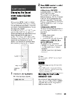 Preview for 69 page of Sony DVP-CX777ES Operating Instructions Manual