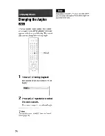 Preview for 74 page of Sony DVP-CX777ES Operating Instructions Manual