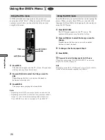 Preview for 26 page of Sony DVP-F11X Operating Instructions Manual