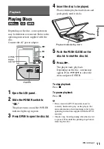 Preview for 11 page of Sony DVP-FX74 Operating Instructions Manual