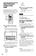 Preview for 20 page of Sony DVP-FX820L - Portable Dvd Player Operating Instructions Manual