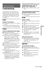 Preview for 37 page of Sony DVP-FX820L - Portable Dvd Player Operating Instructions Manual