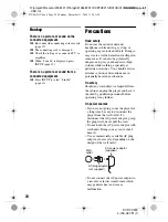 Preview for 24 page of Sony DVP-FX921 Marketing Specifications (DVP-FX921) Operating Instructions Manual