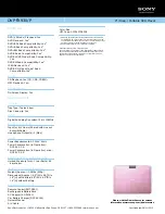 Preview for 2 page of Sony DVP-FX930/L - Portable Dvd Player Specification Sheet