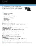 Preview for 1 page of Sony DVP-FX96 Specifications