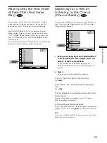 Preview for 53 page of Sony DVP-K350 Operating Instructions Manual