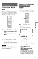 Preview for 57 page of Sony DVP-LS785V Operating Instructions Manual