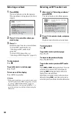 Preview for 64 page of Sony DVP-LS785V Operating Instructions Manual