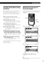 Preview for 9 page of Sony DVP-M35 Operating Instructions Manual