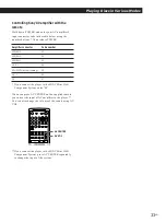 Preview for 33 page of Sony DVP-M35 Operating Instructions Manual