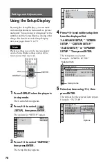 Preview for 70 page of Sony DVP-NC685V Operating Instructions Manual