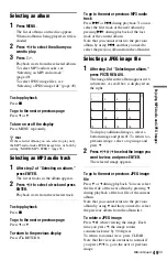 Preview for 49 page of Sony DVP-NC800H/B - 1080p Upscaling Dvd Changer Operating Instructions Manual