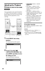 Preview for 50 page of Sony DVP-NS305 Operating Instructions Manual