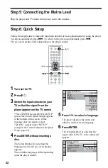 Preview for 22 page of Sony DVP-NS32 Operating Instructions Manual