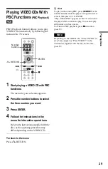 Preview for 29 page of Sony DVP-NS32 Operating Instructions Manual