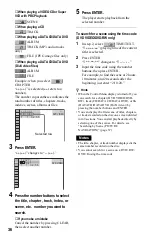 Preview for 36 page of Sony DVP-NS32 Operating Instructions Manual