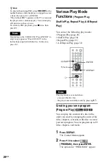 Preview for 28 page of Sony DVP-NS47P - Cd/dvd Player Operating Instructions Manual