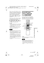 Preview for 49 page of Sony DVP-NS55P - Single Disc DVD Player Operating Instructions Manual