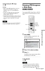 Preview for 51 page of Sony DVP-NS57P - Cd/dvd Player Operating Instructions Manual