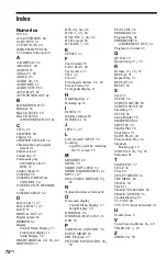 Preview for 72 page of Sony DVP-NS57P - Cd/dvd Player Operating Instructions Manual