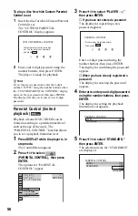 Preview for 56 page of Sony DVP-NS63P Operating Instructions Manual