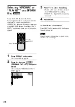 Preview for 36 page of Sony DVP-NS700V Operating Instructions Manual