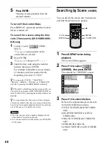 Preview for 48 page of Sony DVP-NS700V Operating Instructions Manual