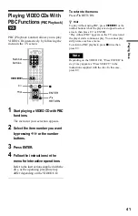 Preview for 41 page of Sony DVP-NS705 Operating Instructions Manual