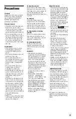 Preview for 3 page of Sony DVP-NS710HP Operating Instructions Manual