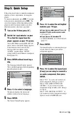 Preview for 15 page of Sony DVP-NS710HP Operating Instructions Manual