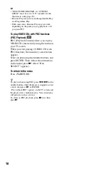 Preview for 18 page of Sony DVP-NS710HP Operating Instructions Manual