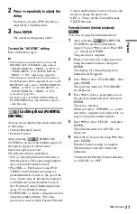 Preview for 27 page of Sony DVP-NS710HP Operating Instructions Manual