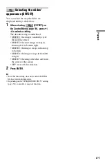 Preview for 31 page of Sony DVP-NS710HP Operating Instructions Manual